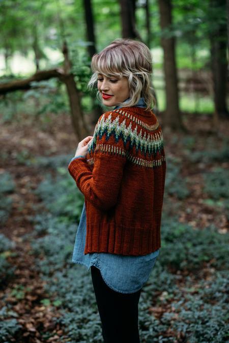 The Throwback Cardigan Pattern by Andrea Mowry