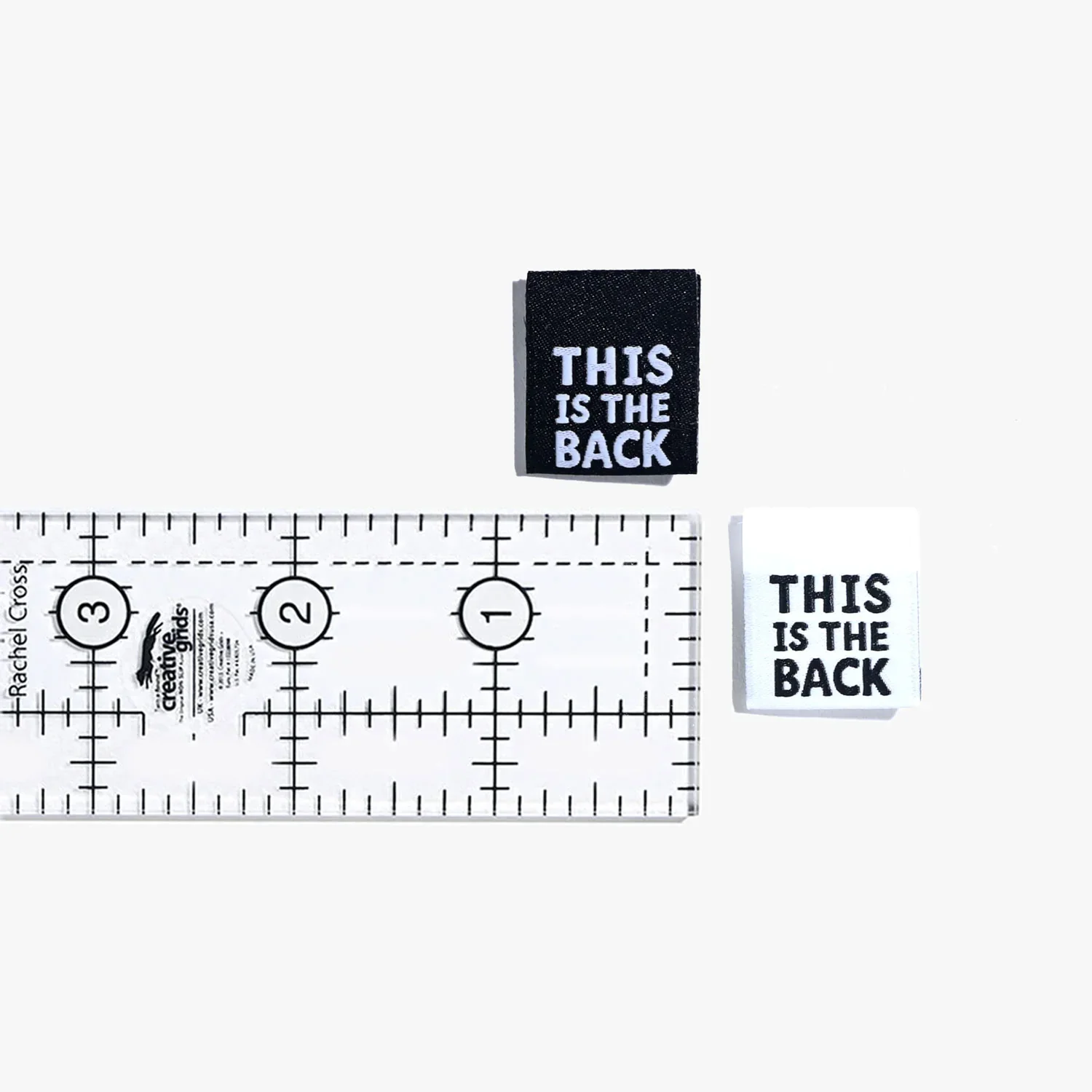 "This is the Back" Woven Labels 6 Pack - Image 4