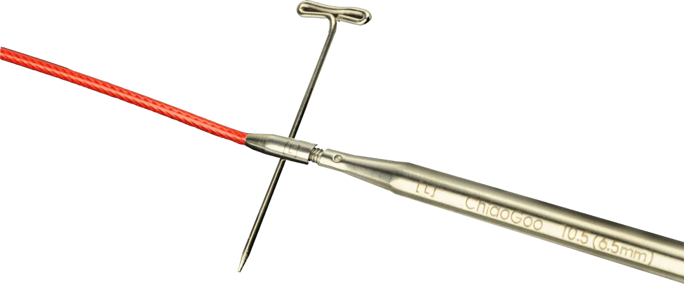 Chiaogoo TWIST Red Lace Interchangeable Cables - Image 3