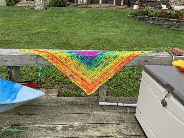 Unraveled Neons Shawl Pattern - Image 2