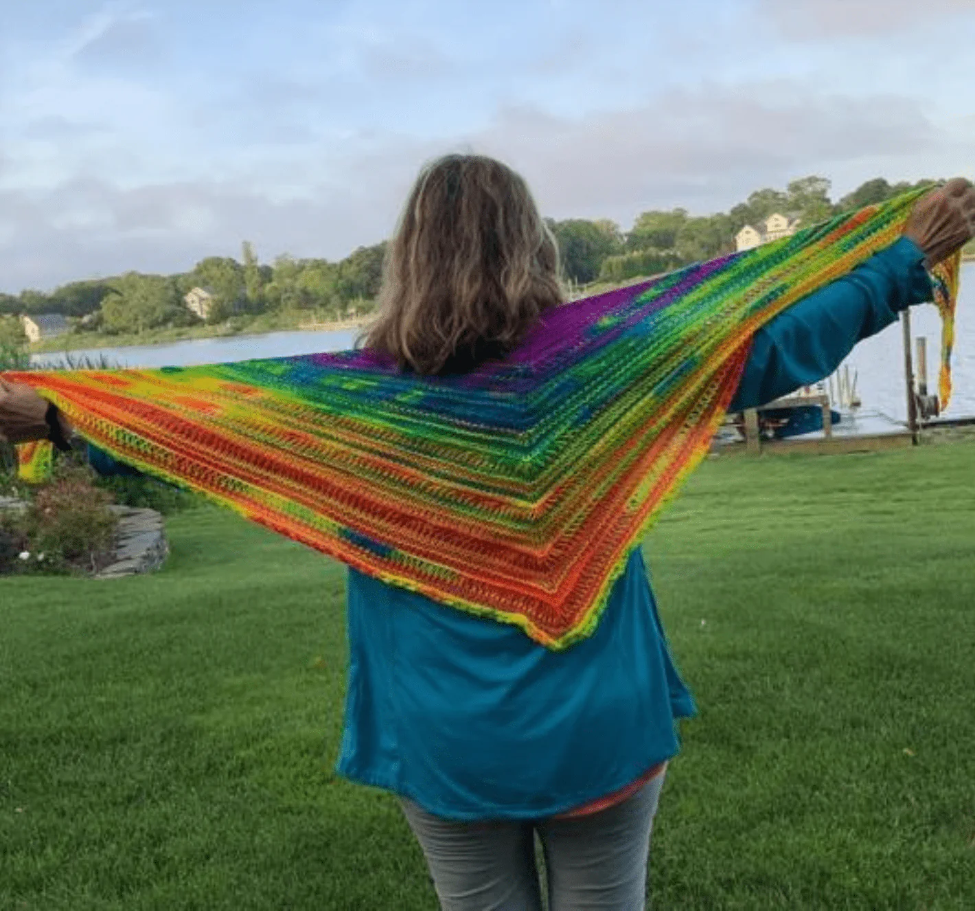 Unraveled Neons Shawl Pattern - Image 3