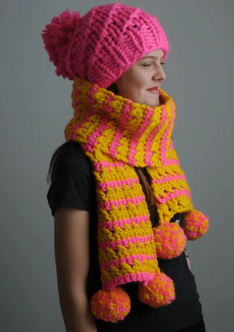Winter Sun Scarf CROCHET Pattern