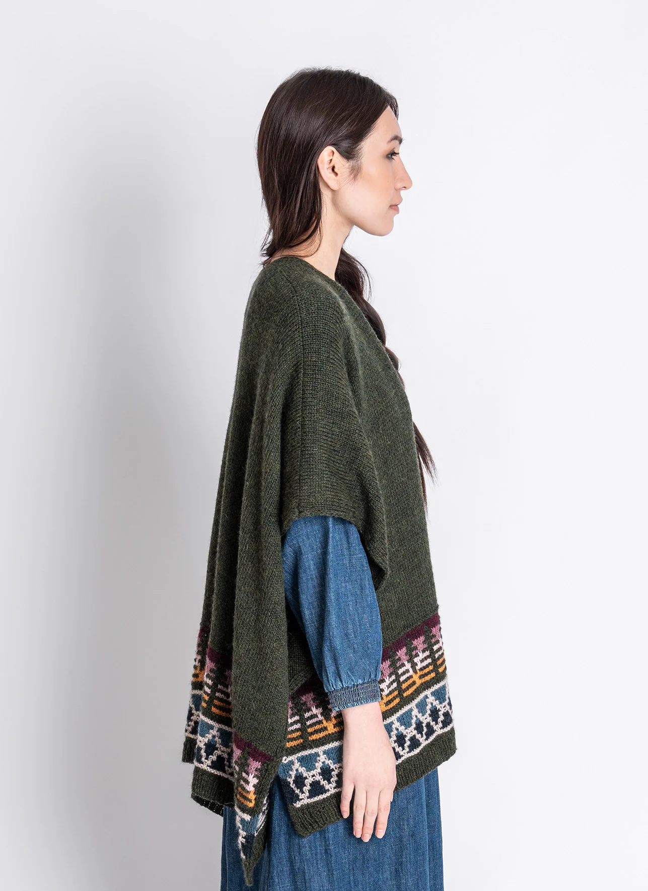 Woodland Ruana Kit in Woolstok Worsted - Image 5